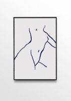 BY GARMI | Blue Sketch | ȥץ/ݥ (50x70cm)̲ ץ  ƥꥢ ۤξʲ