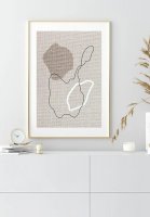 GLAM POSTERS | ABSTRACT SHAPES PALE POSTER | ȥץ/ݥ (30x40cm)̲ ӥ ƥꥢۤξʲ