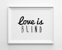 MOTTOS PRINT | LOVE IS BLIND | A3 アートプリント/ポスター【アウトレット】の商品画像
