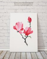 ڥͥݥ̵COLOR WATERCOLOR | Magnolia Art Print #4 | A4 ȥץ/ݥξʲ