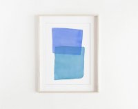 ANNA MABELLA | blue and turquoise colour block | A3 ݥ/ȥץȡ̲ ֥ȥ饯 ̡ۤξʲ