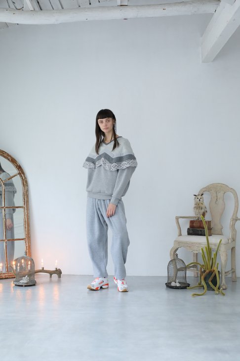 SALE 40%オフ】bedsidedrama | ショールワイドプルオーバー (grey