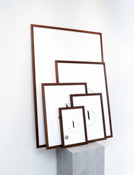 50x70cm】LIGHT WOOD FRAME (walnut style) | ライトウッドフレーム