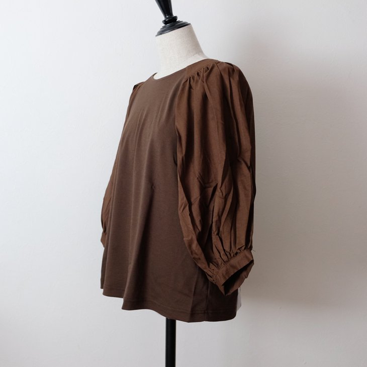 The Last Flower Of The Afternoon Gather Sleeve Cut Sewn Dark Brown トップス Hafen ハーフェン 北欧 ヨーロッパの雑貨 ポスターを扱う通販ショップ