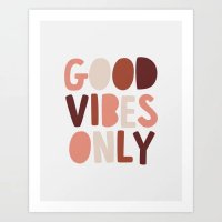 THE MOTIVATED TYPE | GOOD VIBES ONLY (mixed colors) | A3 アートプリント/ポスター【タイポグラフィ カラフル】の商品画像