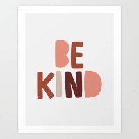 THE MOTIVATED TYPE | BE KIND (mixed colors) | A3 アートプリント/ポスター【タイポグラフィ カラフル】の商品画像