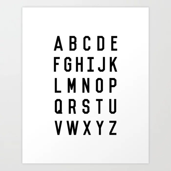 SALE 20%オフ】THE MOTIVATED TYPE | ALPHABET DESIGN PRINT | A3