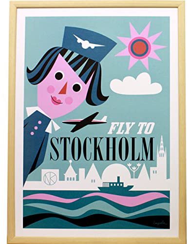OMM design | FLY STOCKHOLM POSTER | ポスター 雑貨 スウェーデン ポスター 洋なし】 HAFEN ハーフェン | 北欧・ヨーロッパの雑貨・ポスターを扱う通販ショップ