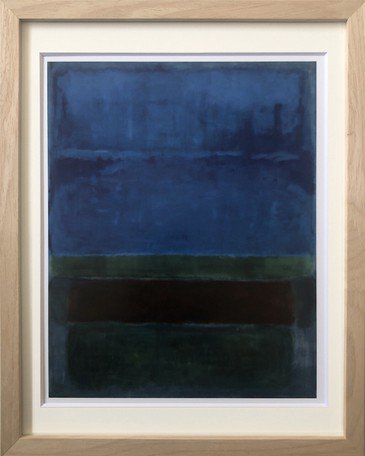 MARK ROTHKO (マーク・ロスコ) | Unaltd, 1952 (blue green and brown) |  アートプリント/ポスター フレーム付き 北欧 抽象画 木製 送料無料 - HAFEN ハーフェン | 北欧・ヨーロッパの雑貨・ポスターを扱う通販ショップ