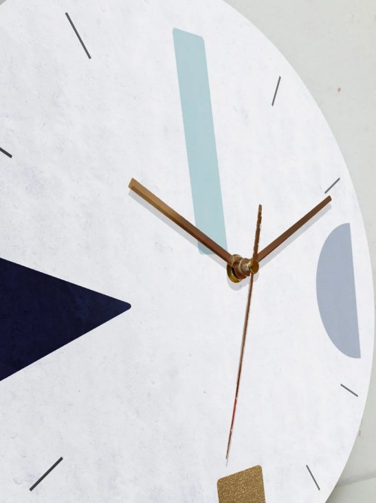 GALIA STUDIO | Geometric Wall Clock (terrazzo aqua green)【壁掛け時計 北欧 ノルディック  モダン インテリア】 - HAFEN ハーフェン | 北欧・ヨーロッパの雑貨・ポスターを扱う通販ショップ