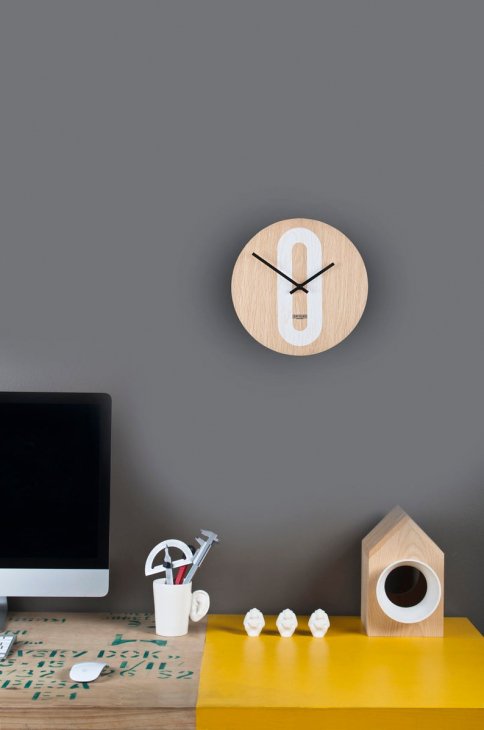 UPSTAIRS STUDIO | OAKY Wall Clock (M05)【壁掛け時計 北欧 