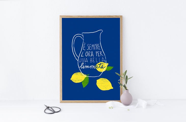 ANEK | Italian Kitchen Art Print Lemonade | アートプリント