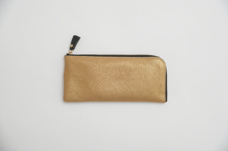 POMTATA (ポンタタ) | HAK L Zip Long Wallet (gold) | 財布 ロングウォレット【国産 レザー】 - HAFEN  ハーフェン | 北欧・ヨーロッパの雑貨・ポスターを扱う通販ショップ