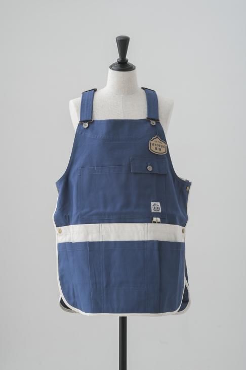 BIB - BE IN THE BAG - | Utilitst 便利屋 (blue x natural) | ビブ エプロン【ビブ ナチュラル  カフェ ワークエプロン】 - HAFEN ハーフェン | 北欧・ヨーロッパの雑貨・ポスターを扱う通販ショップ