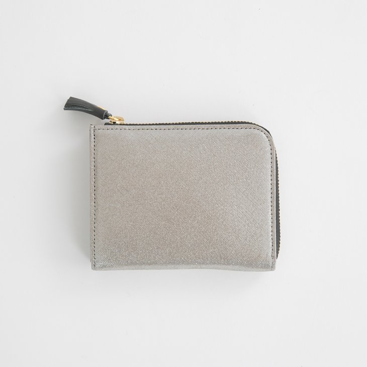 POMTATA (ポンタタ) | HAK L Zip Short Wallet (silver) | 財布