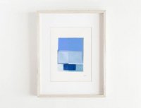 ANNA MABELLA | Blue Geometrical Abstract Art #1 | A4 ȥץ/ݥ̲ ֥ȥ饯 ̡ۤξʲ
