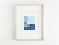 ANNA MABELLA | Blue Geometrical Abstract Art #2 | A4 ȥץ/ݥ̲ ֥ȥ饯 ̡ۤξʲ