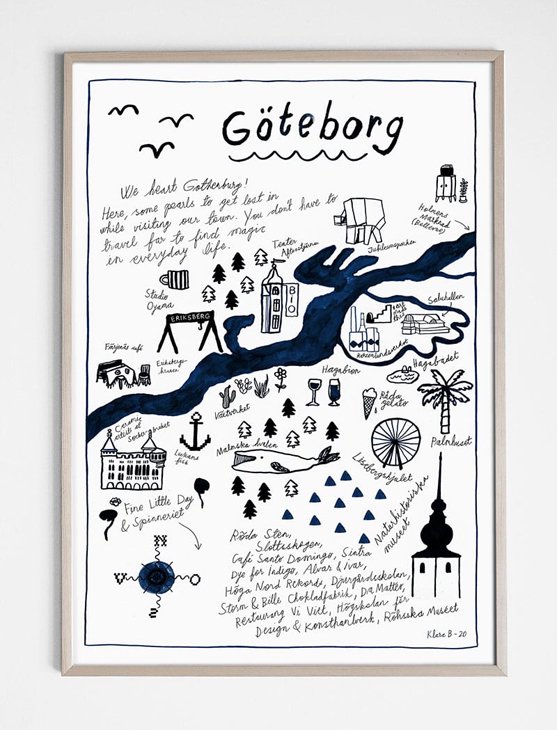 FINE LITTLE DAY | GOTHENBURG POSTER | アートプリント/アートポスター (50x70cm) 北欧 雑貨 インテリア  リビング おしゃれ