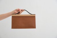 yuruku (륯) | Clap Wood Square Hand Bag S (brown) | ϥɥХå  쥶ξʲ