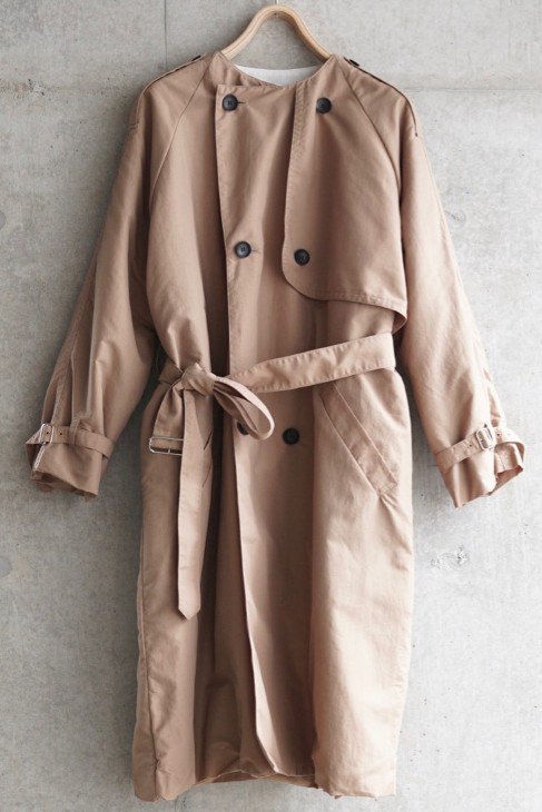 sneeuw (スニュウ) | パディングトレンチコート (brown) size1| 送料