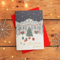 JESSICA HOGARTH | SNOWY BUILDING CHRISTMAS CARD | グリーティングカード クリスマス 箔押しの商品画像
