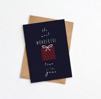 GREENWICH PAPER STUDIO | MOST WONDERFUL TIME OF THE YEAR CHRISTMAS CARD (GPS-42) | グリーティングカード クリスマスの商品画像