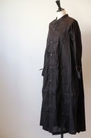the last flower of the afternoon | 静寂の滴り robe shirt dress (black) | 送料無料 ワンピース レディースの商品画像