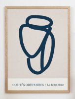 CARO CARO PRINTS | Abstract Blue Art Print (GMTC-4101) | ȥץ/ȥݥ (30x40cm) ̲ ֥ȥ饯Ȥξʲ