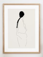 CARO CARO PRINTS | Female Figure Line Art Print (MODM-4001) | ȥץ/ȥݥ (30x40cm) ̲ ֥ȥ饯Ȥξʲ