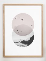 CARO CARO PRINTS | Scandinavian Circle Art Print (GMTC-0901) | ȥץ/ȥݥ (30x40cm) ̲ ֥ȥ饯Ȥξʲ