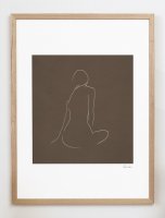 CARO CARO PRINTS | Nude Line Art Print (FGRT-05) | ȥץ/ȥݥ (30x40cm) ̲ ֥ȥ饯Ȥξʲ