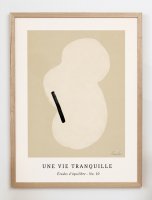 CARO CARO PRINTS | Cream and Beige Art Print (ABST-23) | ȥץ/ȥݥ (30x40cm) ̲ ֥ȥ饯Ȥξʲ