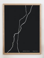 CARO CARO PRINTS | Abstract Black Line Art Print (GMTC-3301) | ȥץ/ȥݥ (30x40cm) ̲ ֥ȥ饯Ȥξʲ