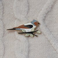 MICUSH | FRINGILLA COELEBS BIRD - PIN | ピンバッジ 北欧 おしゃれ 鳥の商品画像