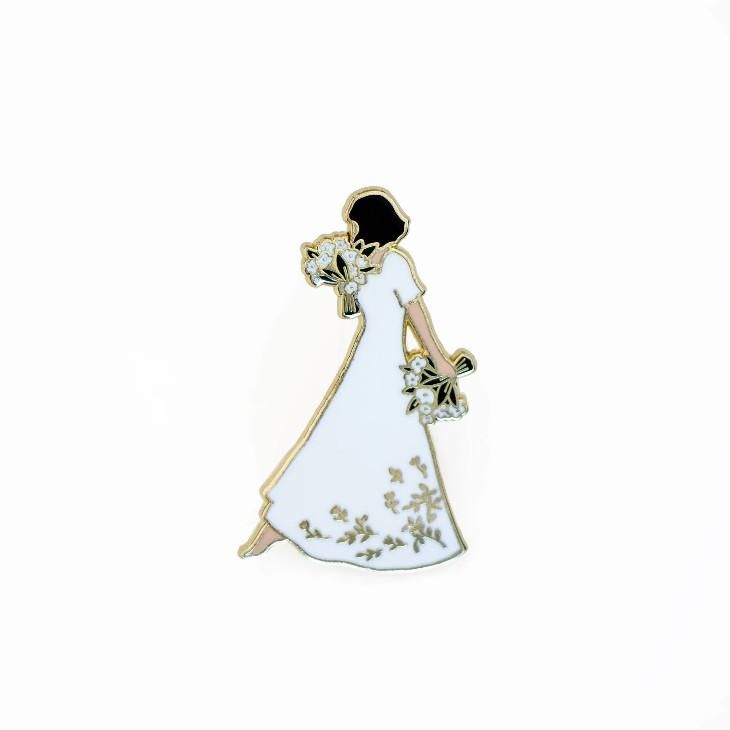 MICUSH | FLOWER LADY - PIN | ピンバッジ 北欧 おしゃれ