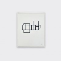 Tom Pigeon | MODERNIST 2 (flat) | 40x50cm アートプリント/アートポスター UK 北欧 シンプル モダン インテリアの商品画像