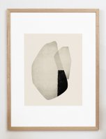 CARO CARO PRINTS | Beige and Black Art Print (ABST-05) | ȥץ/ȥݥ (30x40cm) ̲ ֥ȥ饯Ȥξʲ