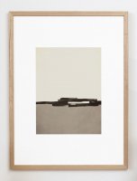 CARO CARO PRINTS | Brown & Beige Brush Strokes Art Print (MODM-5401) | アートプリント/アートポスター (30x40cm) 北欧の商品画像