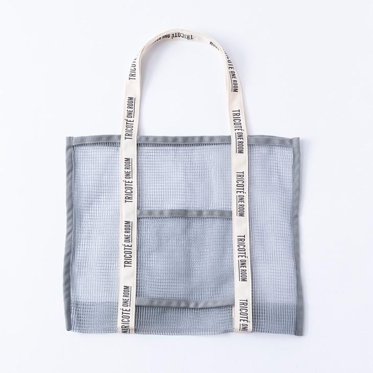 TRICOTE (トリコテ) | MESH BAG LARGE (gray) | 送料無料 バッグ トートバッグ メッシュ お洒落