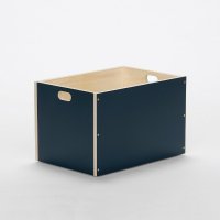 MOHEIM | LINDEN BOX (Lサイズ / ネイビー) | リンデンボックス 北欧 収納 シンプル おしゃれ お祝い 新築の商品画像
