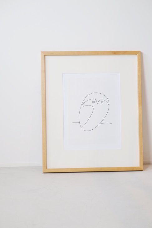 PABLO PICASSO (パブロ・ピカソ) | Le hibou (natural frame) | アート
