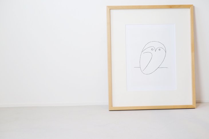 PABLO PICASSO (パブロ・ピカソ) | Le hibou (natural frame) | アート
