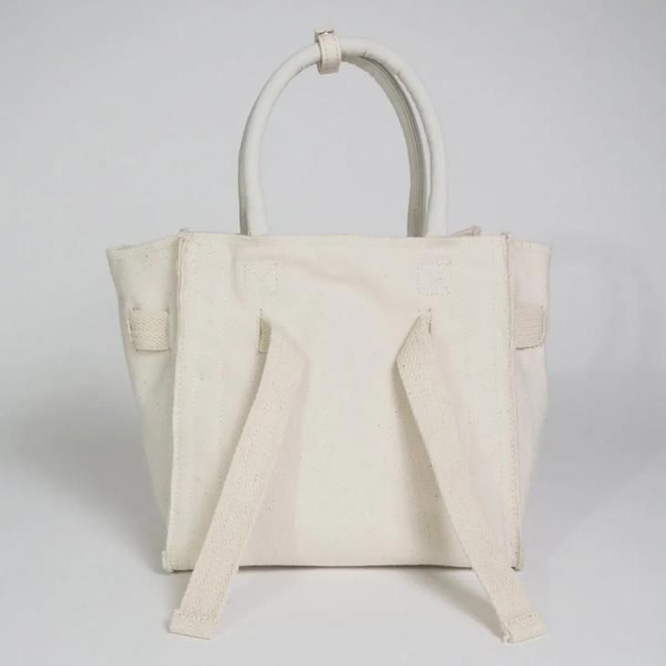 etul (エツル) | RECYCLED CANVAS BELT TOTE SMALL (ivory) | 送料無料