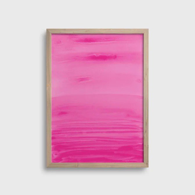 NOUROM | HOT PINK ABSTRACT #1 | アートプリント/ポスター (50x70cm