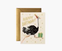 RIFLE PAPER CO. | OSTRICH BIRTHDAY (GCB082) | 誕生日祝い | グリーティングカード ライフルペーパー ステーショナリー 手紙 ギフトの商品画像