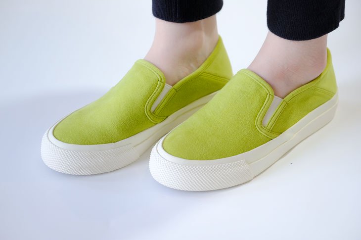 STANCLAN | ZUPPA (suede/lime) size 23.5cm | スリッポン スニーカー