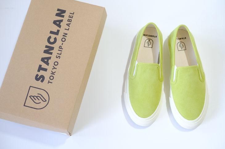 STANCLAN | ZUPPA (suede/lime) size 23.5cm | スリッポン スニーカー