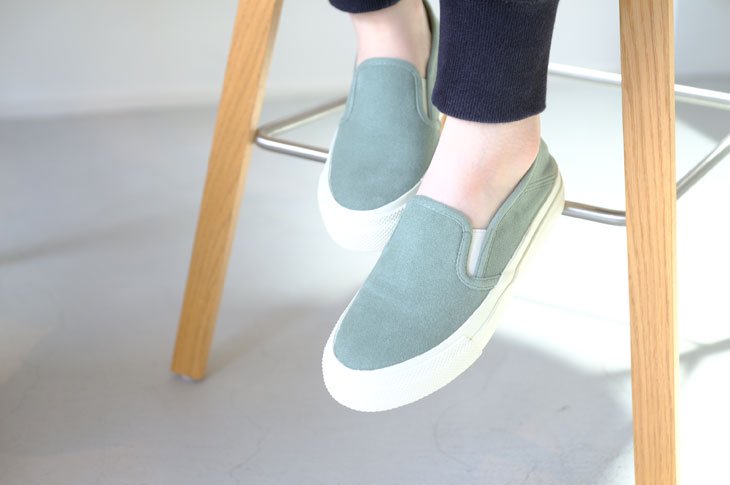 STANCLAN | ZUPPA (suede/willow green) size 23.5cm | スリッポン