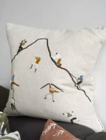 FINE LITTLE DAY | MOUNTAIN CLIMBERS EMBROIDERED CUSHION COVER (no.1669) | クッションカバー 北欧 刺繍の商品画像