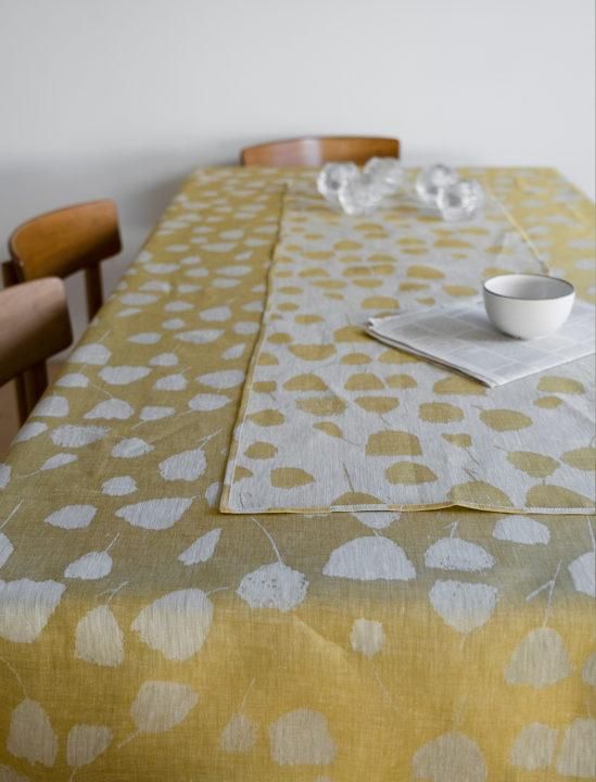 FINE LITTLE DAY | BOUQUET TABLE RUNNER - YELLOW / WHITE (no